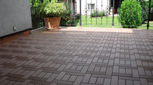 WPC Interlocking Garden Click Deck Tiles